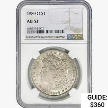 1889-O Morgan Silver Dollar NGC AU53