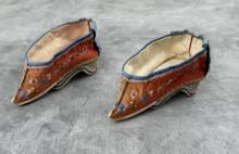 Antique Chinese Bound Feet Lotus Shoes