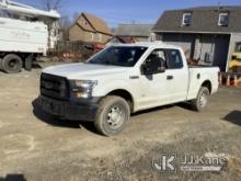 2016 Ford F150 4x4 Extended-Cab Pickup Truck Jump to Start, Runs, Check Engine Light On, Broken Pass