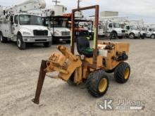 1994 Case Maxi Sneaker C Articulating Rubber Tired Trencher Runs & Operates
