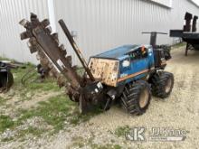 2003 Ditch Witch 410SXC Walk Beside Articulating Combo Trencher/Vibratory Cable Plow Runs, Moves & O