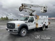 Altec AT37G, Articulating & Telescopic Bucket Truck mounted behind cab on 2012 Ford F550 Service Tru