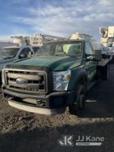 2012 Ford F550 Spray Truck Not Running, Condition Unknown, No Batteries