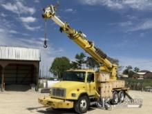 Altec D2055-TR, Digger Derrick rear mounted on 2001 Freightliner FL80 T/A Utility Truck, Co-Op Owned