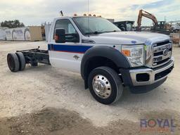 2015 Ford F550 Diesel Cab and Chassis Truck