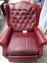 RED LEATHER RECLINER