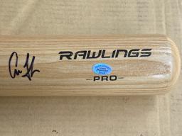 Cal Ripken signed Rawlings Pro Baseball Bat with a Pinpoint Services Hologram Authentication