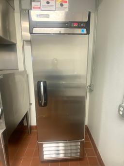 Master Bilt Fusion Series Single Door Stainless Steel Reach- In Freezer On Casters With Epoxy Coated