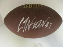 CJ Stroud of the Houston Texans signed autographed brown full size football PAAS COA 302