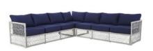 Outdoor Three Piece Sectional With Cushions