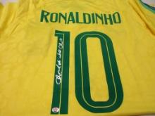 Ronaldinho Gaucho of Brazil signed autographed soccer jersey PAAS COA 500