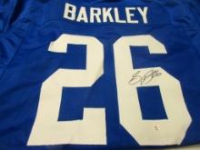 Saquon Barkley of the New York Giants signed autographed football jersey PAAS COA 523