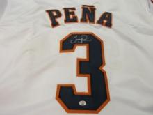 Jeremy Pena of the Houston Astros signed autographed baseball jersey PAAS COA 846