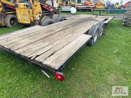 Tandem axle 20ft trailer, wood deck, Bill of sale