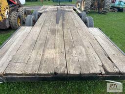 Tandem axle 20ft trailer, wood deck, Bill of sale