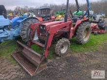 International 244 compact tractor, loader, GP bucket, lift arms, PTO, draw bar, differential lock,