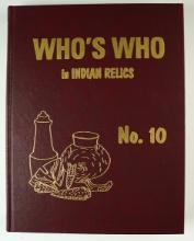 Hardcover Book: "Who's Who in Indian Relics" No. 10. 1st edition in excellent condition.