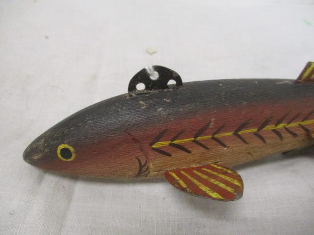 Wood Spear Fishing (Lot of 2) Decoys/Lures