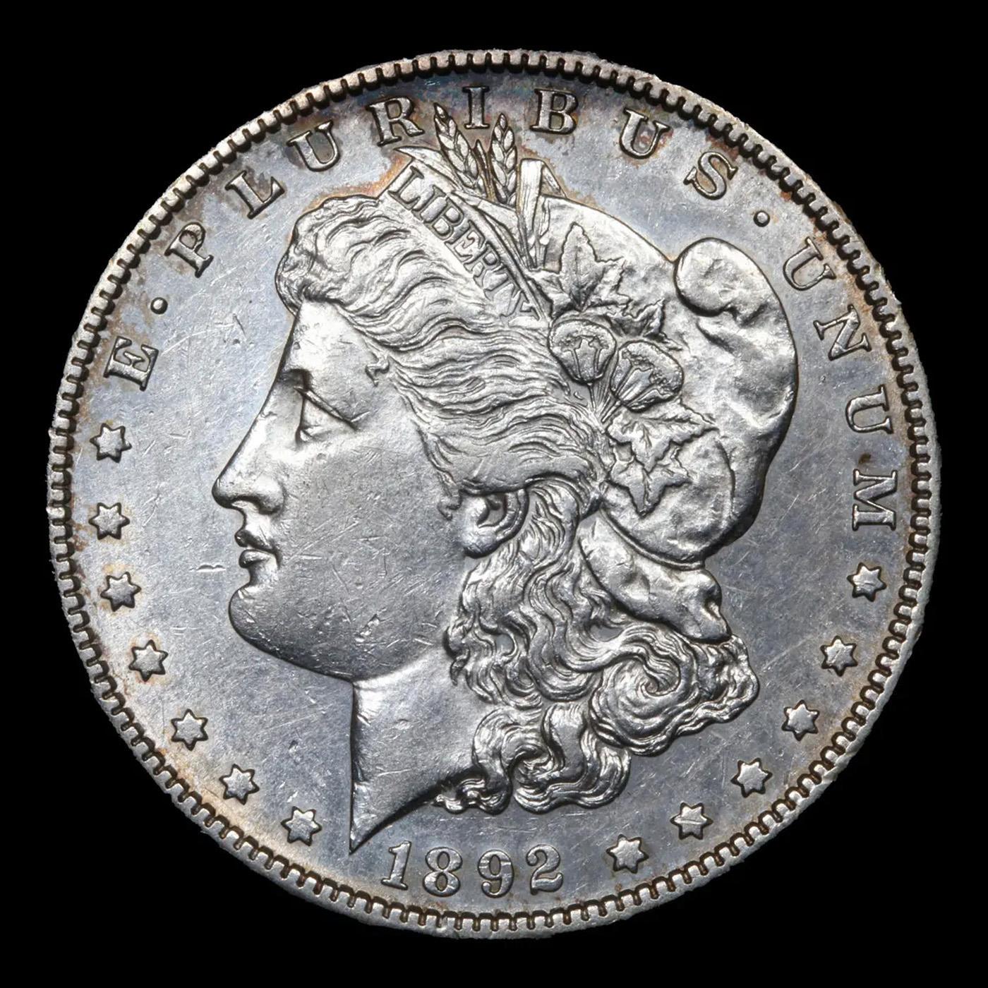 ***Auction Highlight*** 1892-s Morgan Dollar 1 Graded au58+ BY SEGS (fc)