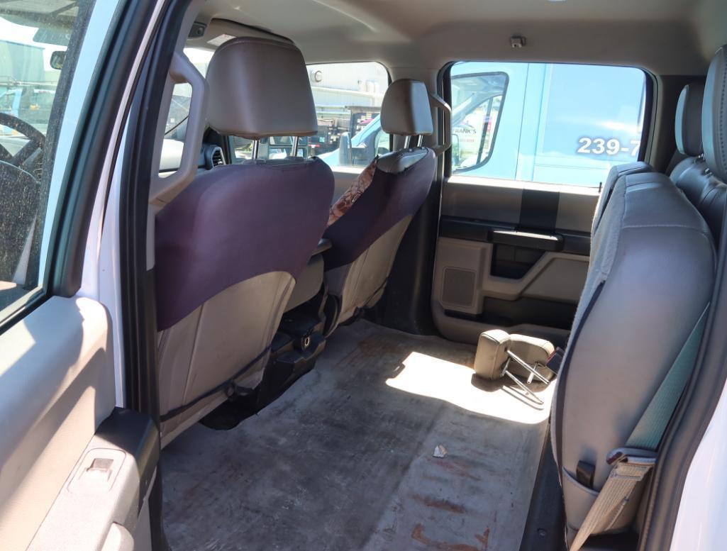 2019 Ford 4WD Crew Cab F-550 Super Duty Flat Bed, Dual Wheel w/Tool Box, Diesel, License# NPW-I96,