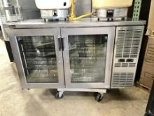 Perlick 60” Glass Door Back Bar Cooler, Refrigerator