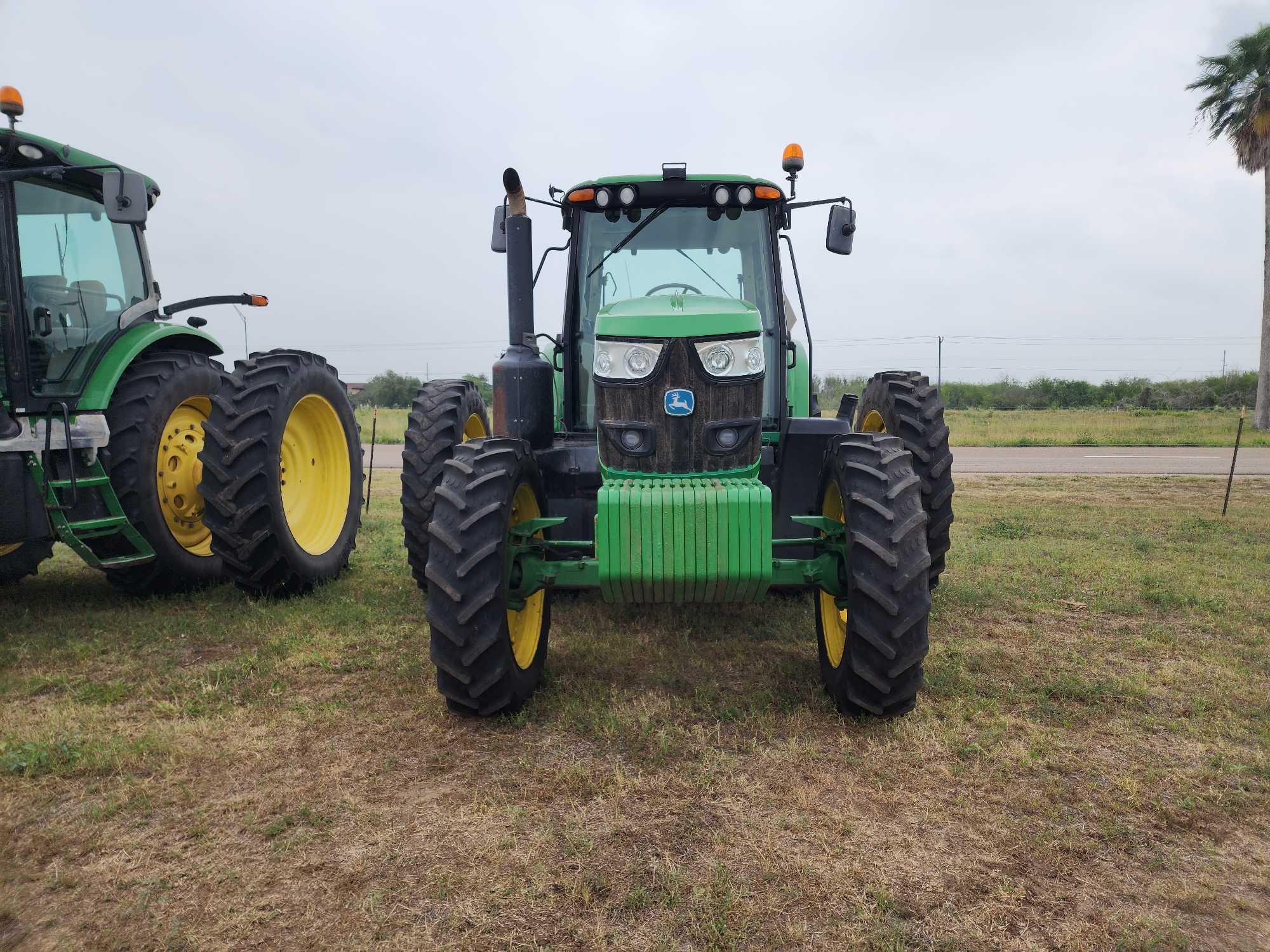 2016 John Deere 6155M Row Crop Tractor w/ AC Cab