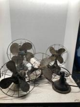 4 vintage fans