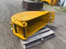 Excavator bucket, 18in. from CASE 880D, Likely fits many other models.