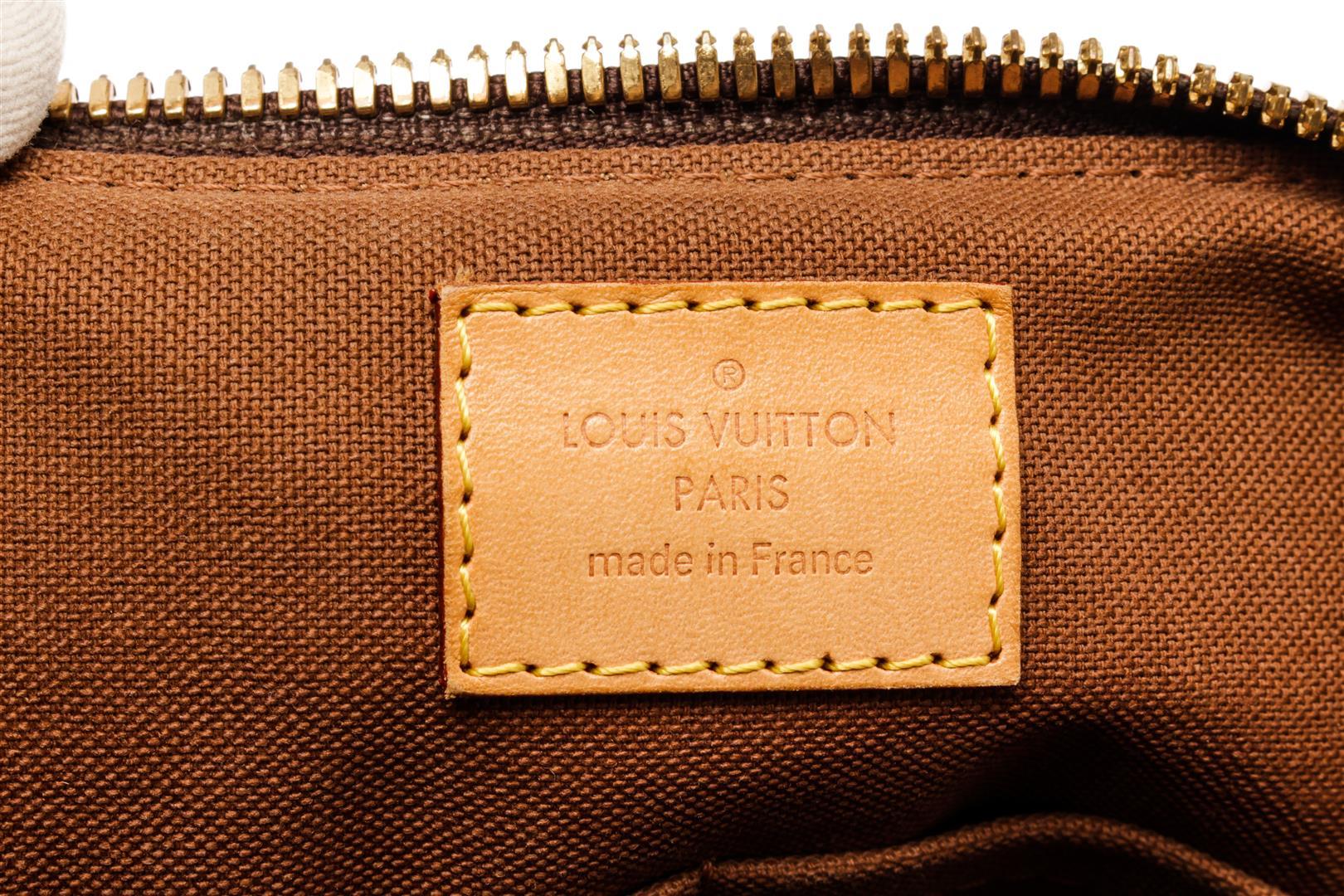 Louis Vuitton Brown Monogram Canvas Leather Palermo PM Shoulder Bag
