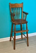 Oak Wooden High Chair
